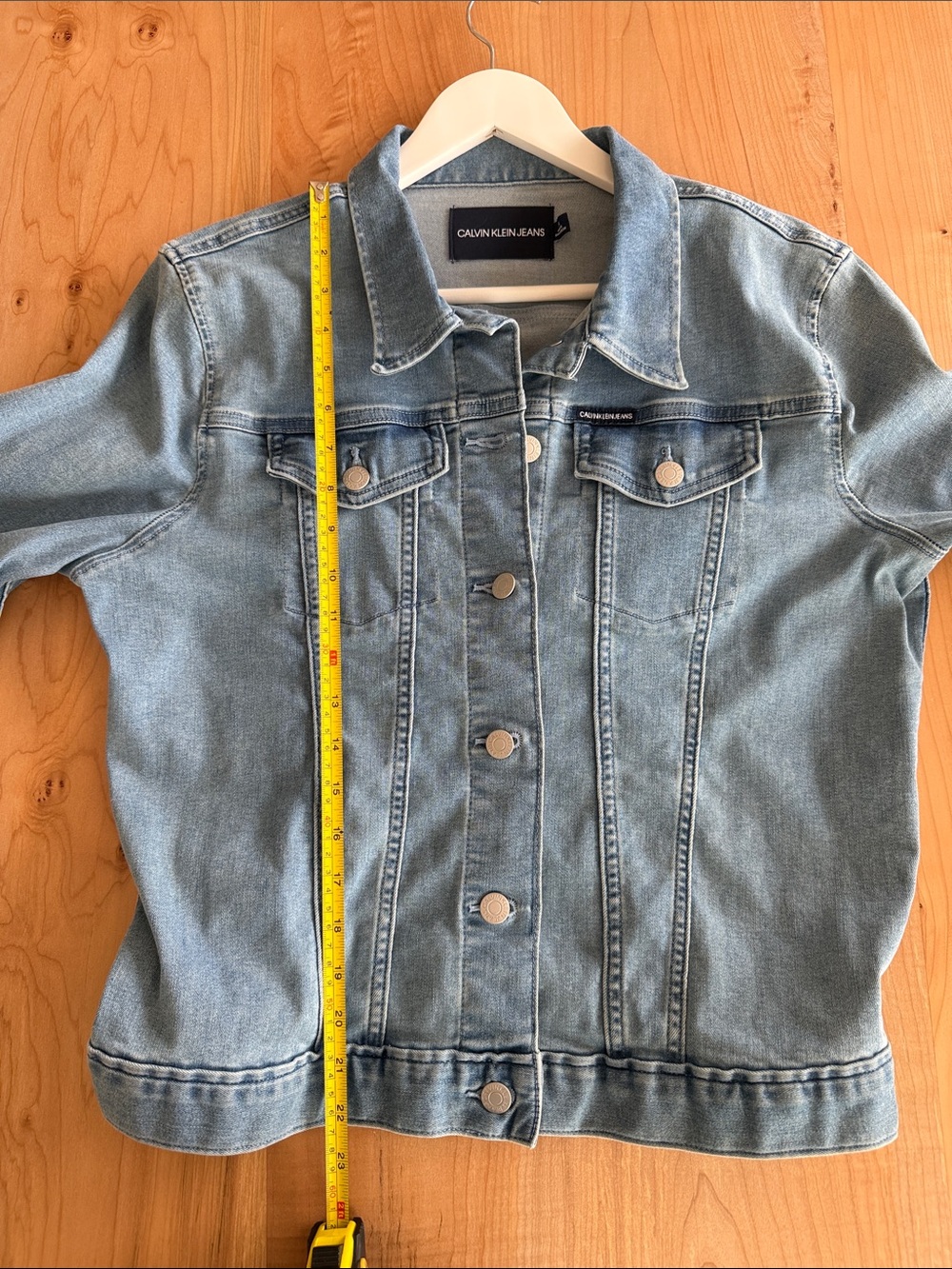 Calvin Klein Jeans Classic Light Blue Denim stretch Jacket - Picture 7 of 10